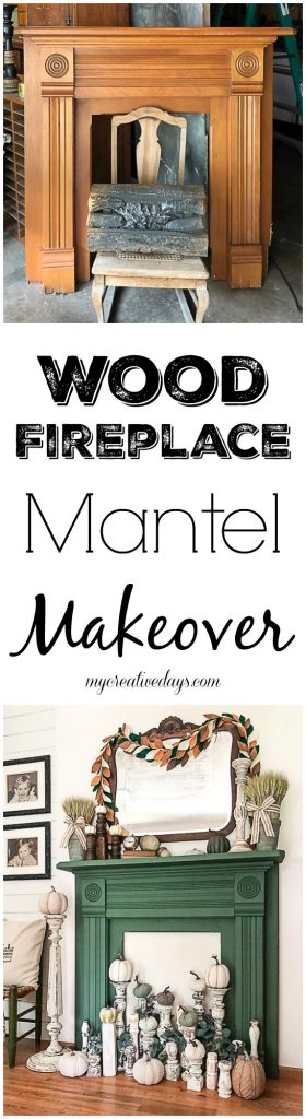 If you are looking for a wood fireplace surround, click over to see how we made over this wood fireplace mantel we found at a thrift store to fit our home.