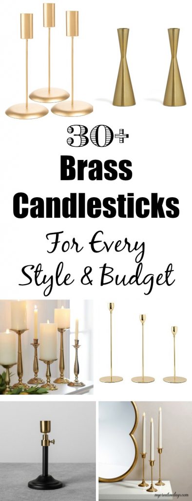 If you love brass candlesticks, click over and find beautiful brass candlesticks for every style and budget. 