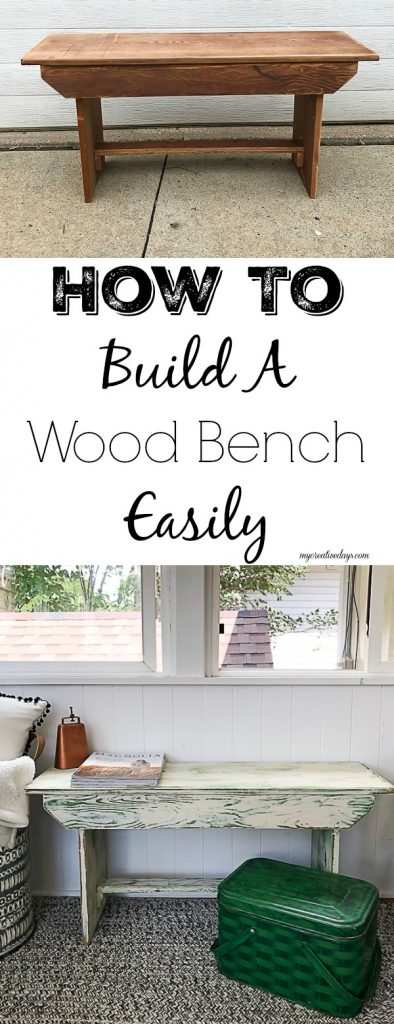 If you love wood benches but don't want to spend a ton of money on them in the stores, click over to see how to build a wood bench the easy way!! 