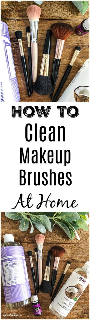 Looking for an easy and natural way to clean your makeup brushes? Click over to find out how to clean makeup brushes naturally at home. 