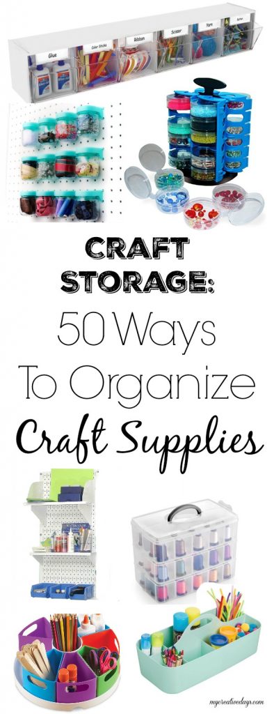 Craft Storage: Click over to find 50 ways to organize every one of your craft supplies. 