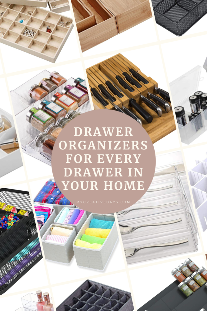 Drawers can become a cluttered mess in no time. There are 40 drawer organizers in this post to make every drawer in your home clutter-free.