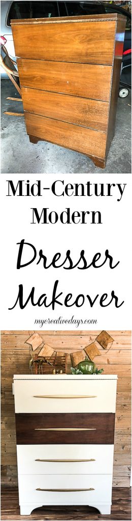 If you love the look of a Mid-Century Modern Dresser, click over to find the easy way to DIY one that will save your budget!