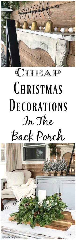 If you are looking for cheap Christmas decorations, click over and see how I decorated our back porch without spending a lot of money!