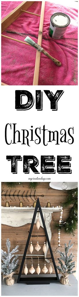 If you are looking for an inexpensive way to have a Christmas tree that is unique and doesn't take up a lot of space, click over to see how to make this DIY Christmas tree with scrap wood! 