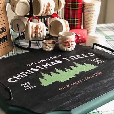 DIY Serving Tray For Christmas