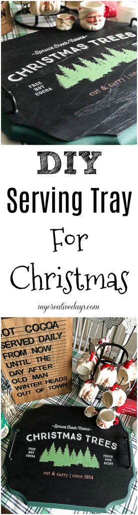 If you are looking for a cute serving tray to use during the Christmas season, click over and see how easy it is to create one in under 30 minutes!
