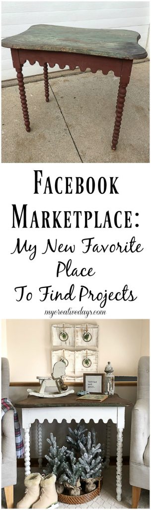 Looking for projects you can repurpose, make over or to just decorate your home with? Facebook Marketplace is my new favorite place to find projects! #FacebookMarketplace #ad