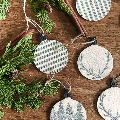 DIY Glittered Ornaments For Christmas