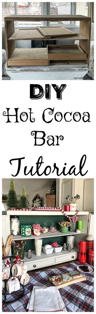 If you love hot cocoa bars, click over and see how to create a DIY hot cocoa bar from an old cabinet, some paint and new hardware.