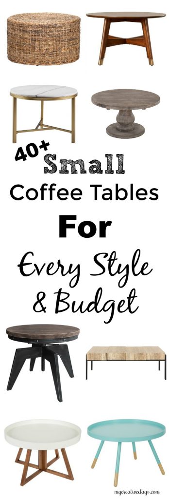 If you are on the hunt for small coffee tables, this list of over 40 small coffee tables is packed full of beautiful tables for every style and budget.