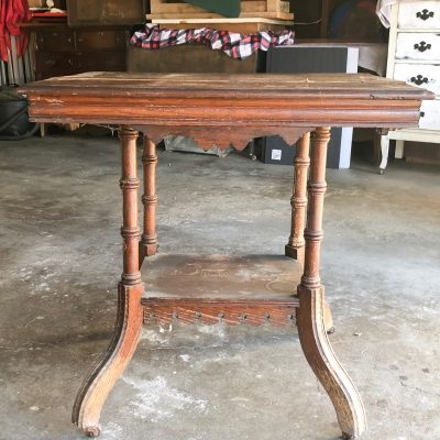 Farmhouse End Table DIY Makeover
