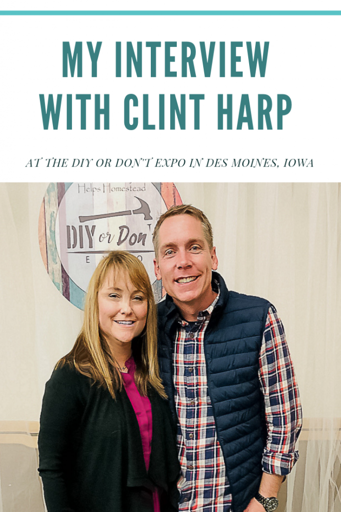 If you love Clint Harp from Fixer Upper, click over to read all about the time I got the opportunity to interview him at the DIY or Don't Expo.
