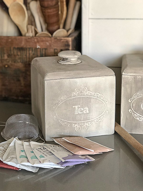 Kitchen canisters come in all shapes and sizes and this easy project made some old canisters look totally new and fresh for an updated kitchen.