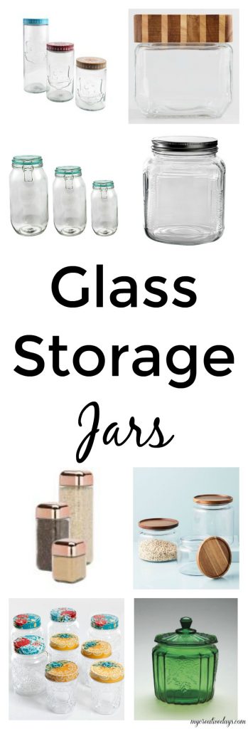 If you like to use glass storage jars, click over to find more than 20 glass storage jars that are perfect for organizing and storing all kinds of things. 