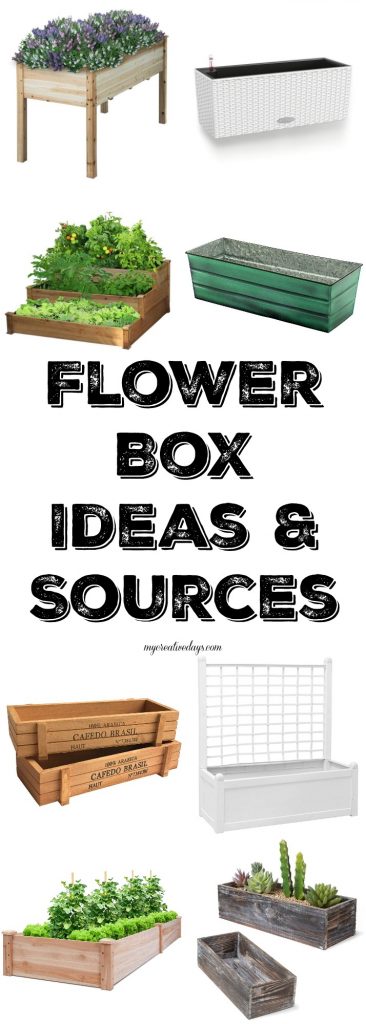 If you are looking for a flower box, click over and find so many ideas and sources for all of you planting needs this spring and summer. 