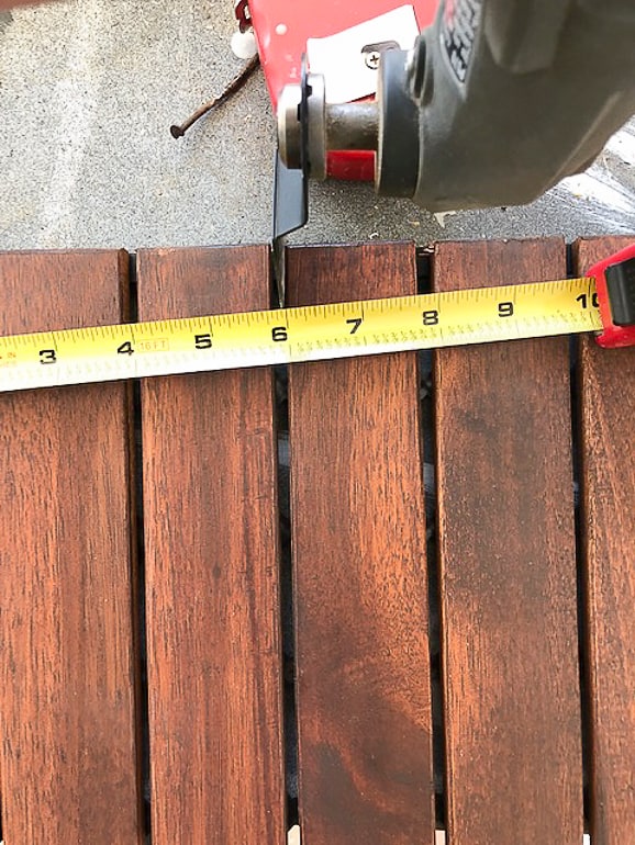 Cut Acacia Deck Tile 