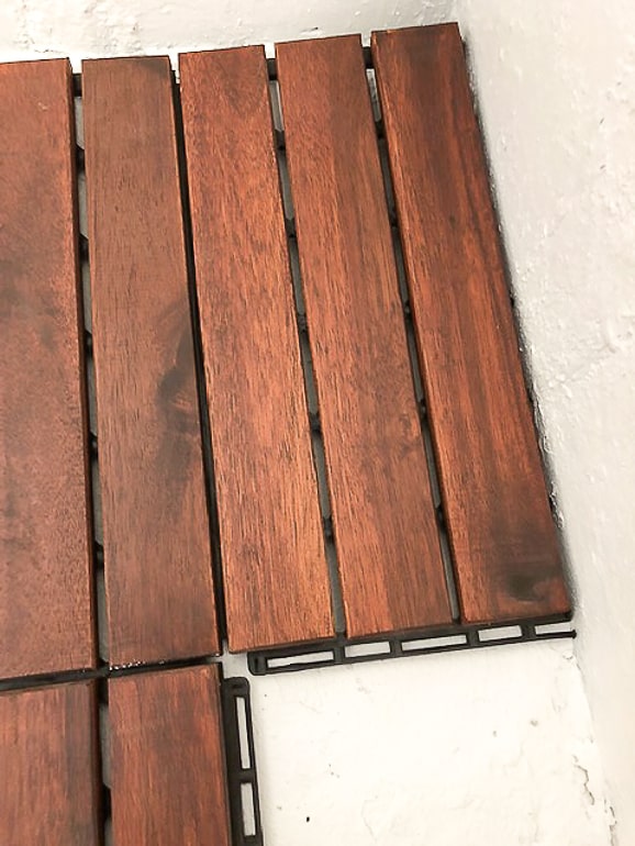 Cut Acacia Deck Tile 