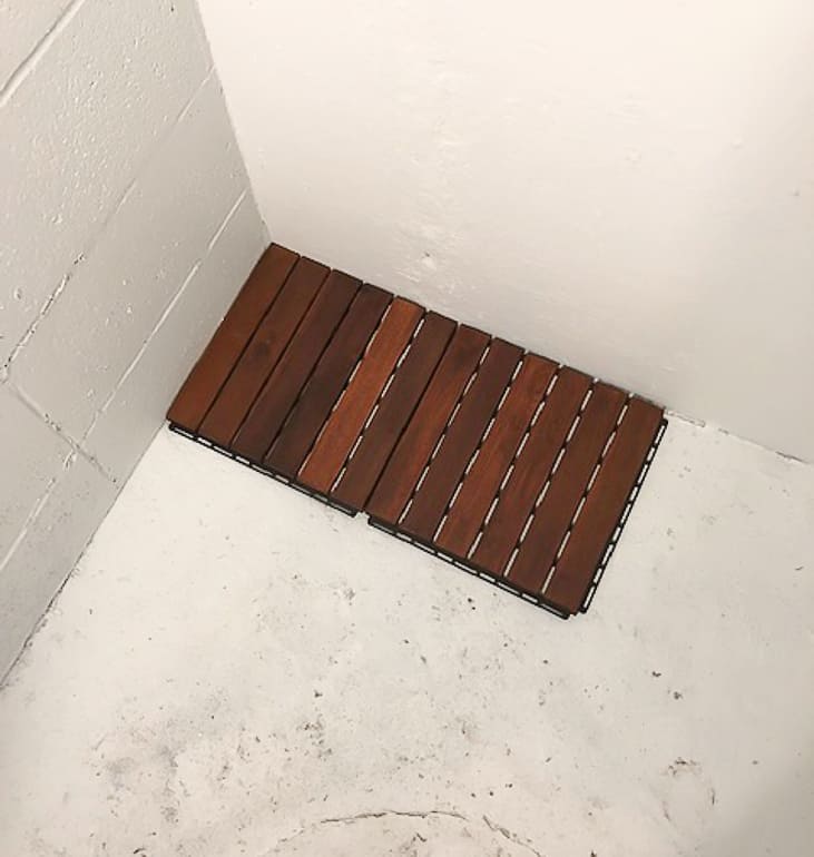 If you are looking for an inexpensive option for waterproof flooring, this post will show you how we laid a wood, waterproof flooring for the flip house shower for under $40.