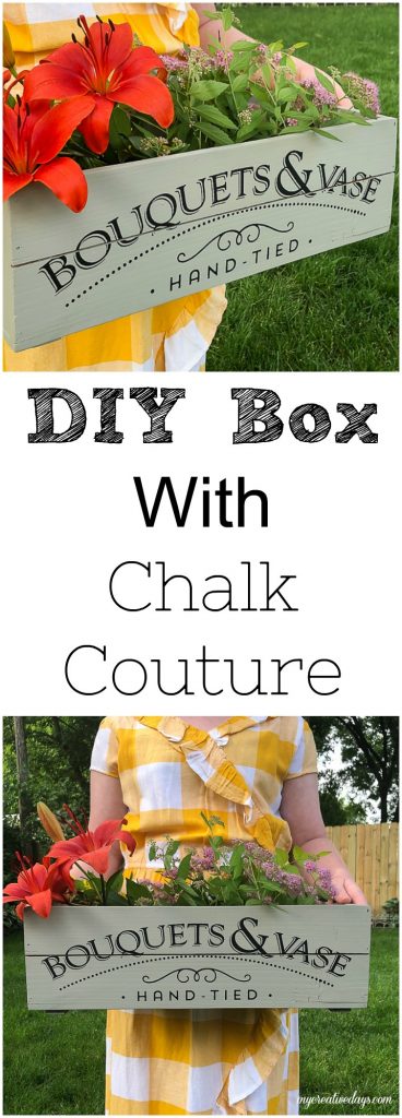 This DIY box was so easy to do with a little paint and a Chalk Couture transfer and Chalkology Paste. Click over to see the full video tutorial.