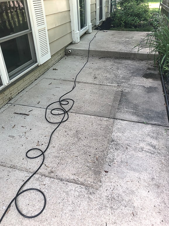 Clean A Concrete Patio, How To Get Stains Out Of Cement Patio