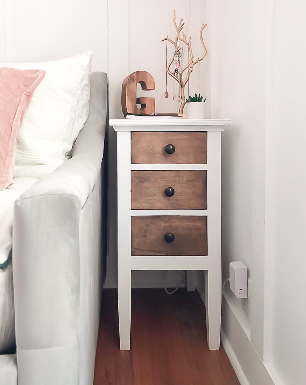 If you are making over a bedroom and don't want to spend a lot of money, this DIY nightstand makeover is a great way to get the look you want for less.