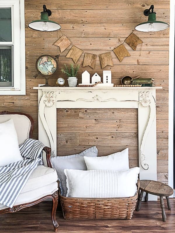 how to make a faux mantel