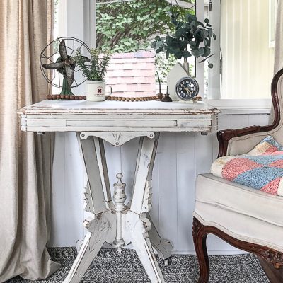 How To Paint And Distress A Wood Table