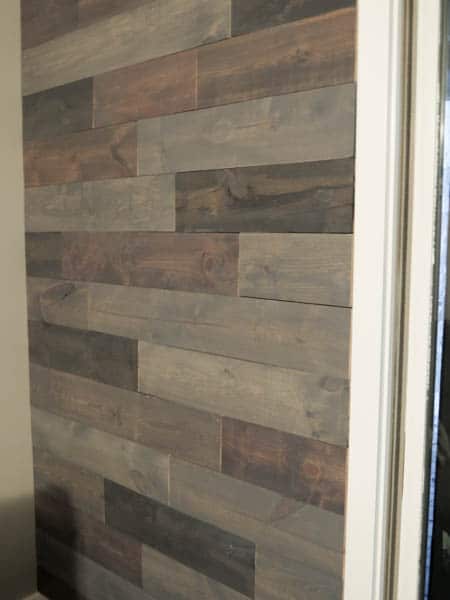 how to create an inexpensive reclaimed wood wall