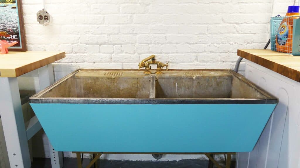 how to restore a laundry sink