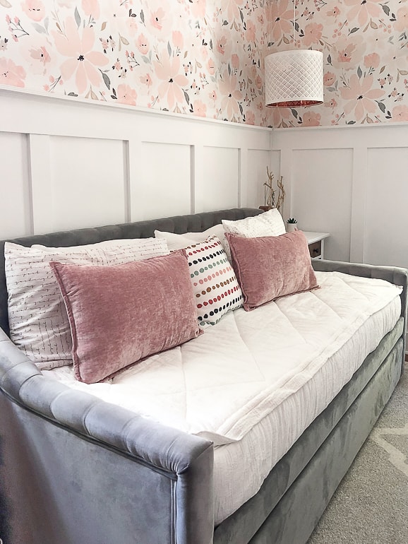 Teen girl's bedroom makeover that is packed full of useful tips, sources to shop and an end result that your teen will love for years to come.