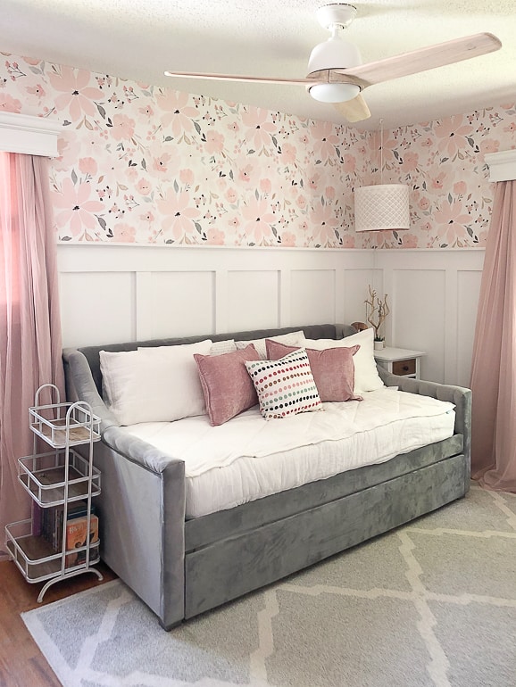 Teen girl's bedroom makeover that is packed full of useful tips, sources to shop and an end result that your teen will love for years to come.