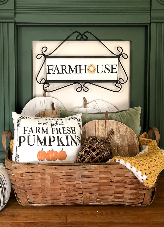 Turn an old iron sign frame found at Restore into the cutest, DIY Fall Farmhouse Sign using Chalk Couture products. I will show you how!