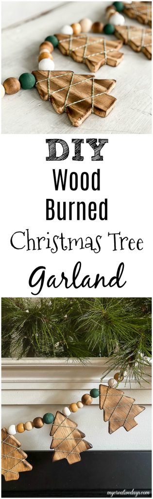 DIY Wood Tree Garland - A Rustic Touch To Christmas Decorating