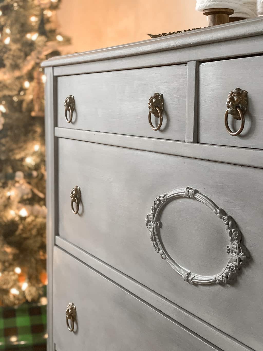 This French Provincial Dresser Makeover turns an old dresser into a beautiful piece with paint and wax.