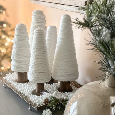 Upcycled Ribbon Spool Christmas Trees