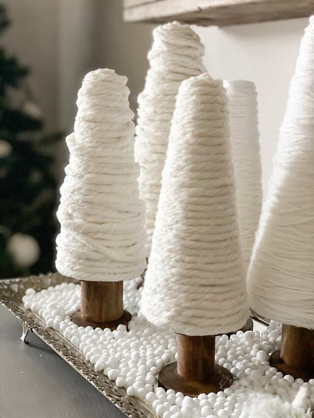 Christmas trees come in all shapes, sizes and colors, but these upcycled ribbon spool Christmas trees might be the cutest ones of all.