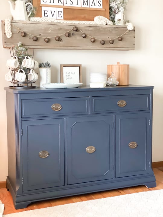 DIY vintage buffet makeover - The step by step tutorial to renovating an old buffet into a beautiful and versatile piece of furniture every home can use.