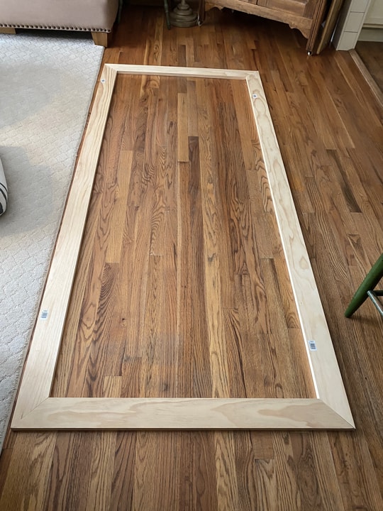 frame for the closet door