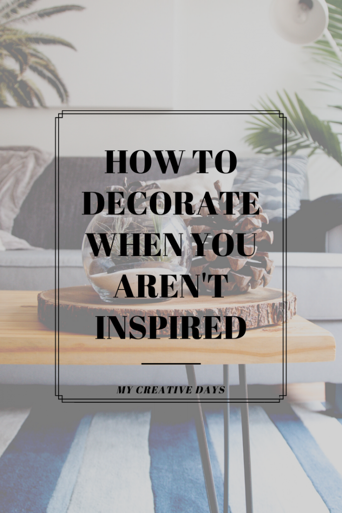 Decorating can be stressful and frustrating when you aren't in the mood to do it. These tips will show you how to decorate when you aren't inspired.