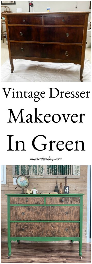 Thrift store makeovers can yield custom home decor that fits your style perfectly. This Vintage Dresser Makeover shows how to do it successfully.