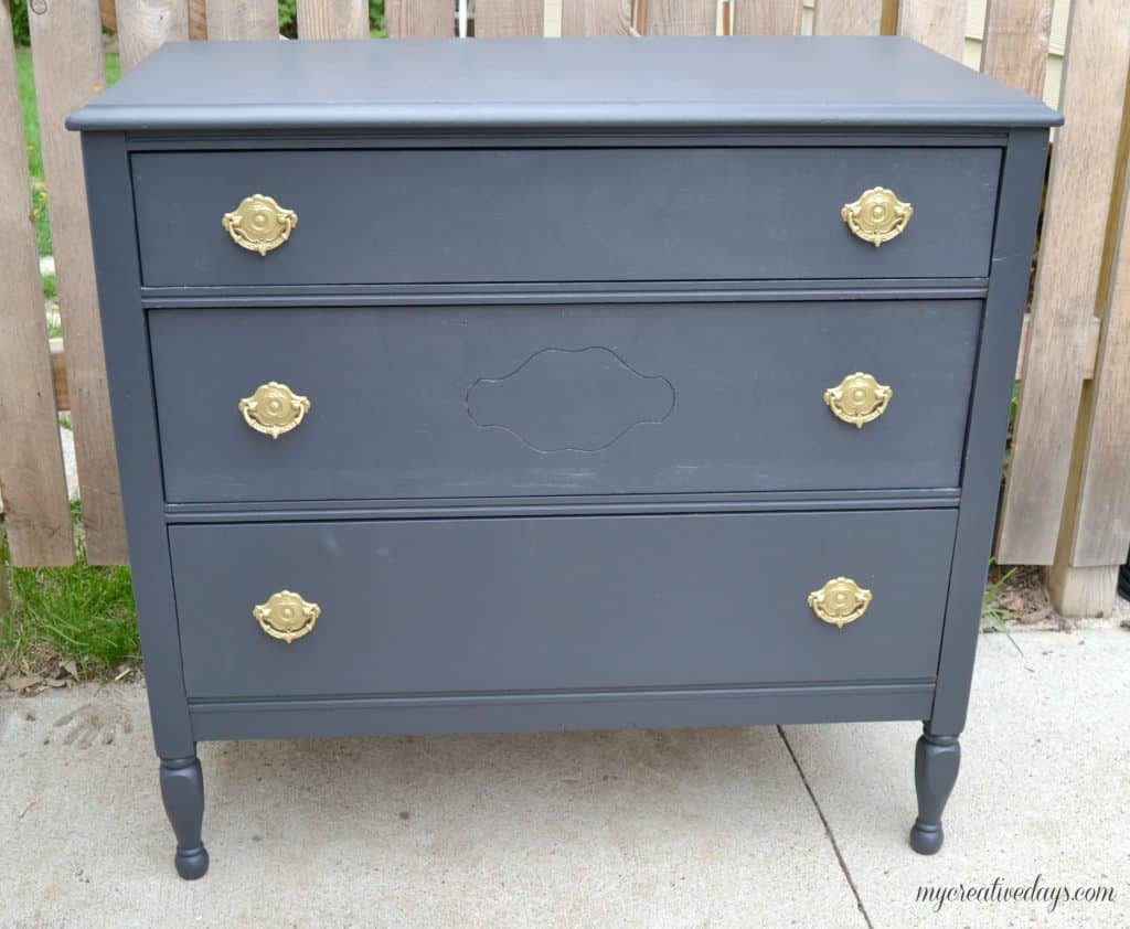 Charcoal DIY Dresser Makeover