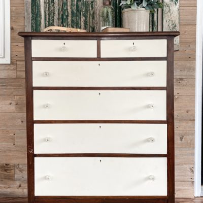 Two-Toned Painted Dresser Makeover