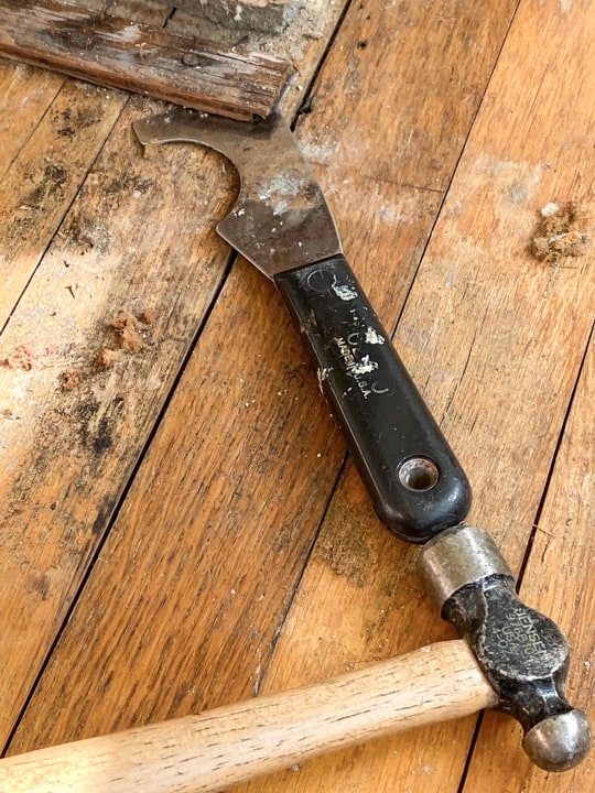 How to remove tack strips after pulling up carpet so you don't damage the floors underneath.