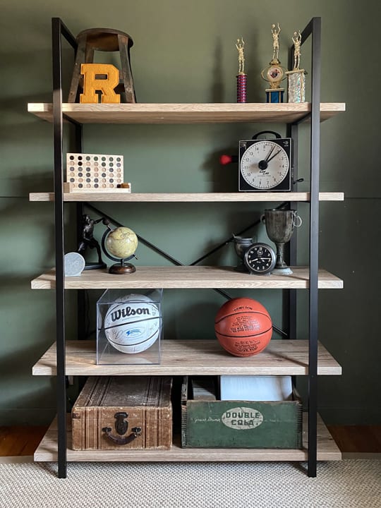 This Teen Boy's Bedroom Makeover is rustic, handsome, sophisticated and sleek. Find all the sources and info to create something similar for your teenager!