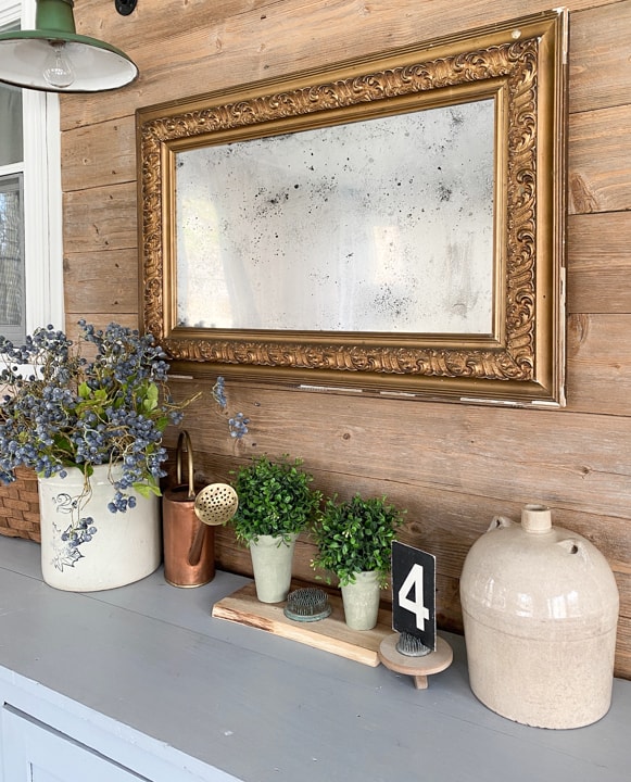 Antique mirrors can be very expensive, but this easy, DIY Antique Mirror will give you the same look with little work and it costs a lot less!