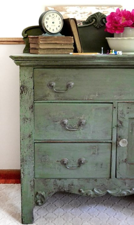 7 ways to distress furniture. Distressed furniture is so pretty and there are many ways you can achieve the look without having to buy expensive antiques. 