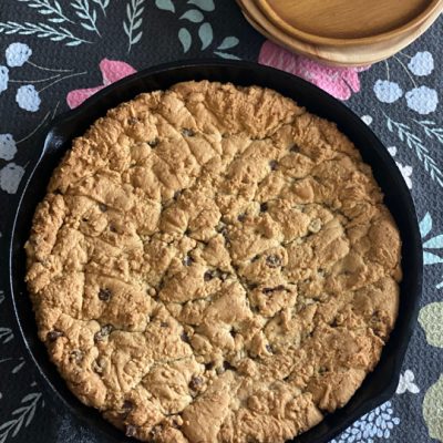 Easy Chocolate Chip Skillet Cookie