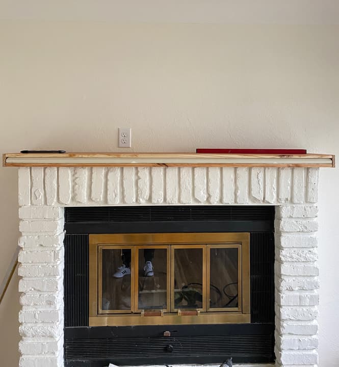 How To Make A Mantel With Only Two Boards