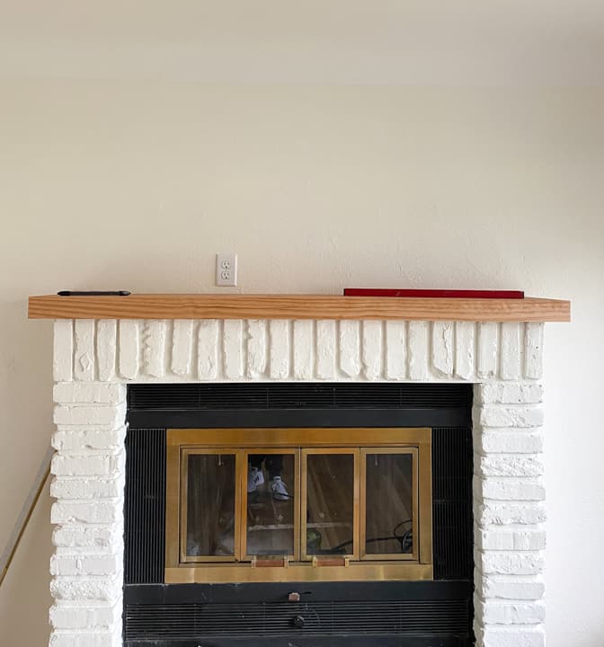 How To Make A Mantel With Only Two Boards